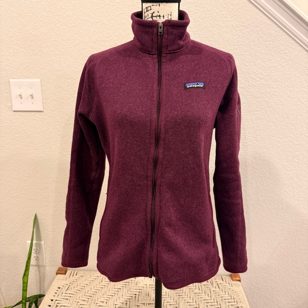 Patagonia Better Sweater Women's Purple Fleece Full Zip Jacket, Size Medium